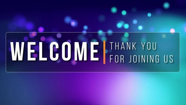 Welcome, thank you for joining us, seamless background