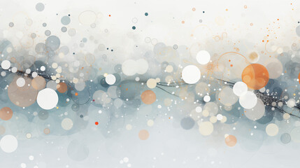 Abstract Snowfall Serenity Fusion