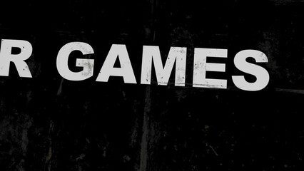 War game text on a crossroad in different ways of arrows - Powered by Adobe