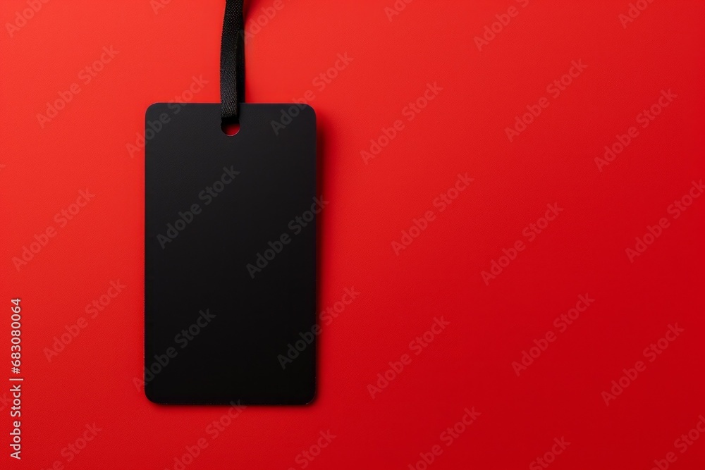 Poster label with space for inscription. black friday concept. background with selective focus and copy spa