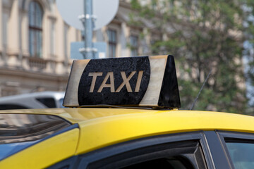 Budapest taxi sign