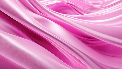 Fototapeta premium pink silk long waves abstract background narrow. fabric texture for your design