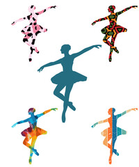 Ballet Dancer Silhouette Dancers Poses Silhouettes