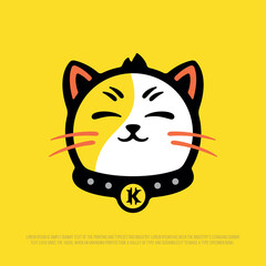 Modern professional logo in the shape of the crypto cat