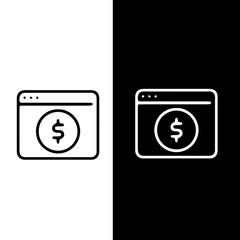  Payments line icons vector design