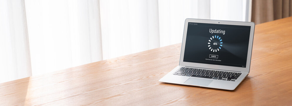 Software update on computer for modish version of device software upgrade