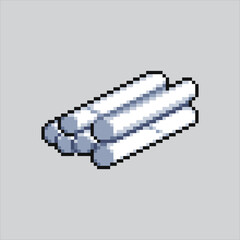 Pixel art illustration Chalk. Pixelated Chalk. School Chalk
pixelated for the pixel art game and icon for website and video game. old school retro.