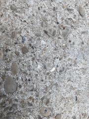 Textures of old concrete. Gray concrete background, wall, aged slab. Top view, close-up.
