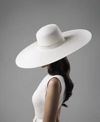 woman, white hat, style, elegance, fashion, clothes, accessories, glamour, women's fashion, 