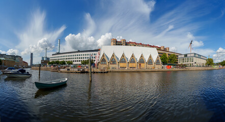 7th of July 2023, Famous Fish Church of Gothenburg, it is open market for food 