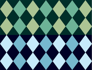 Vintage 2 part color fabric pattern vector