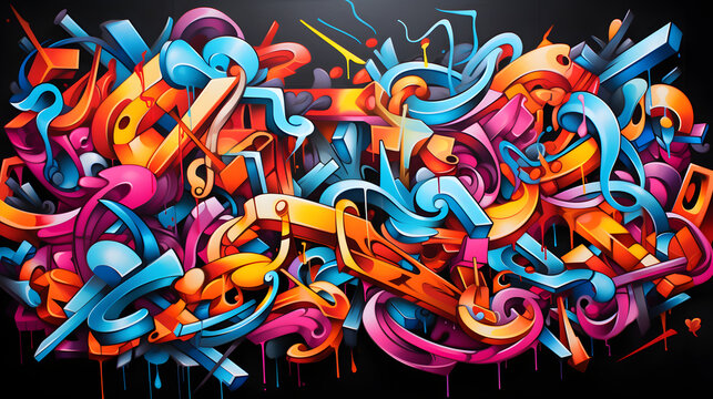 Graffiti on the wall. Street ART © toomi123