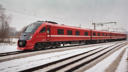 Fototapeta premium train in motion generated by AI