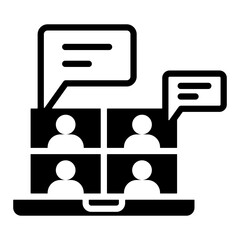 Virtual Meetings Icon