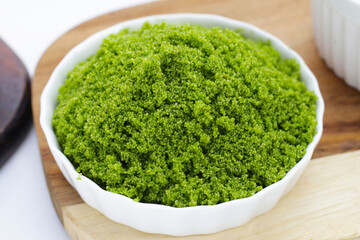 Wolffia globosa or swamp algae, water meal