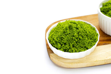 Wolffia globosa or swamp algae, water meal