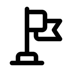 flag line icon