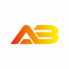 ab initial logo , geometric logo