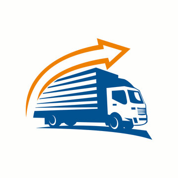 delivery truck logo , logistic logo