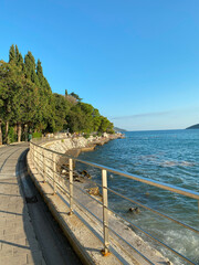 Obraz premium Embankment of mediterranean resort town Herceg Novi