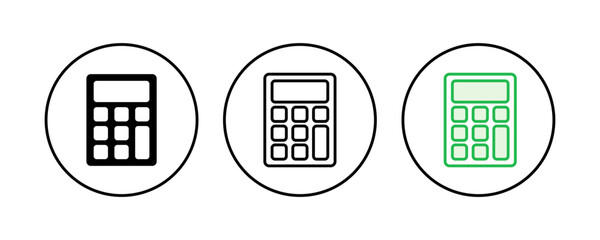 Calculator icon set. Accounting calculator icon. calculator vector