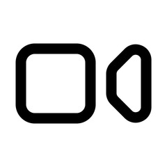 video camera line icon
