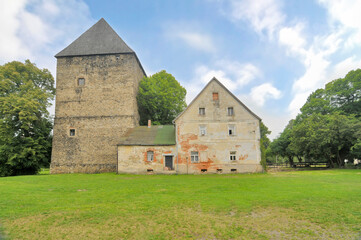 Obraz premium Medieval Ducal Tower in Siedlęcin, Poland