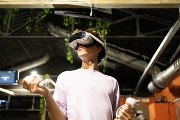 Engaged in Virtual Reality Experience