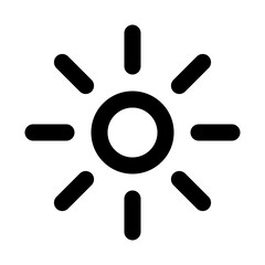 brightness max line icon