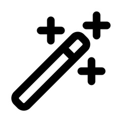 magic wand line icon