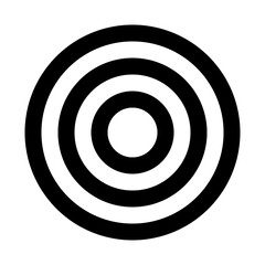 bullseye line icon