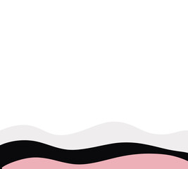 Wave abstract elemen aesthetic corner background 