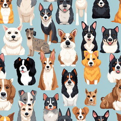 Obraz premium seamless pattern of Dog