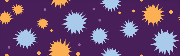 Abstract artistic background. Vector illustration. New Year pattern. Coronavirus outbreak horizontal background. Virus Wuhan from china. Seamless.