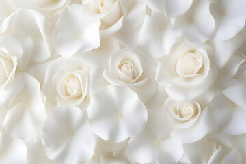 close up of white petals