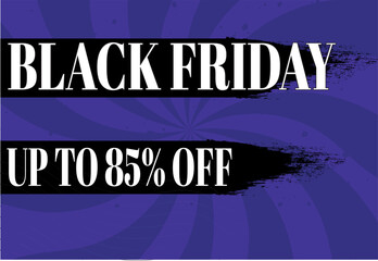 black friday sale vector template, blue, 50% 55% 60% 65% 70% 75% 80% 85% 90%