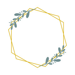 Obraz premium Abstract floral frame background vector