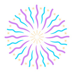  fireworks to happy celebration event Vector Design 