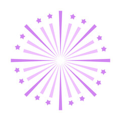 Obraz premium fireworks to happy celebration event Vector Design 