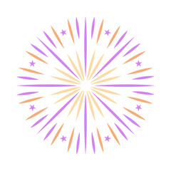 Obraz premium fireworks to happy celebration event Vector Design 