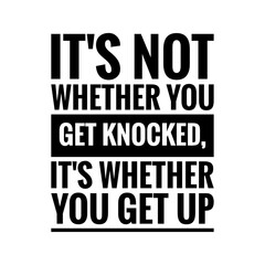 ''Get up'' Motivational Quote Illustration