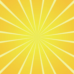 シンプルなデザインの目立つキラキラ集中線背景素材(正方形)