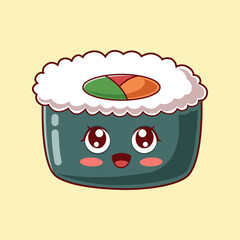 Cute Japanese Food Character Design Illustration