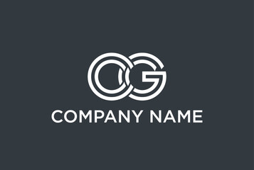 CG or GC Alphabet letters Modern Logo monogram