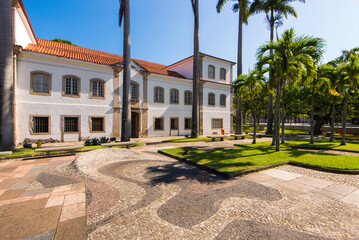 Fototapeta na wymiar National History Museum in Rio de Janeiro Exterior View
