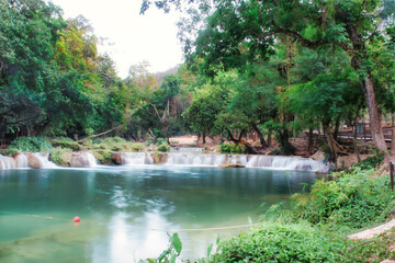 Chet Sao Noi Waterfall At Chet Sao Noi National Park Saraburi Province, Thailand, is a waterfall near Bangkok.