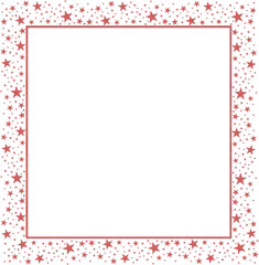Rose Gold square or rectangular frame with Rose gold star sparkling clipart icon design 4