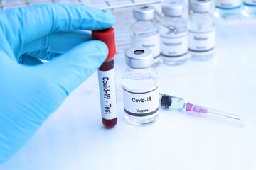 Covid-19 vaccine in a vial, immunization and treatment of infection