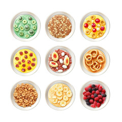 Set Of Cereal on A Bowl