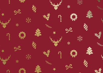 christmas  seamless vector patterns, infinite texture can be used for wallpaper fill, web page background patterns, textures, textures